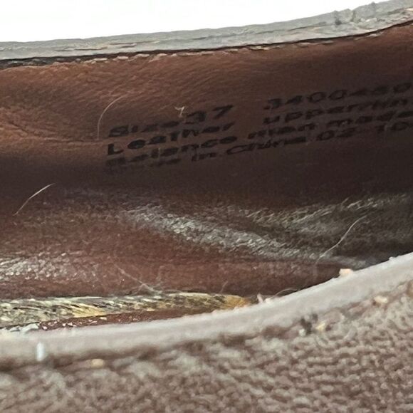 Dansko Slip-On Clog Comfort Shoes Women's 7.5 Brown Leather Elastic Side Panel - Picture 9 of 10